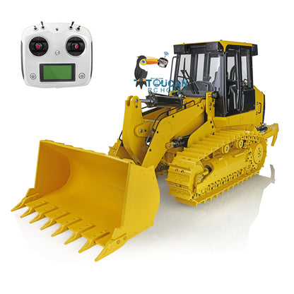 US Stock JDModel 963D 1:14 Metal Tracked RC Hydraulic Loader JDM-188 Valve Pump Lights Sounds System Assembled