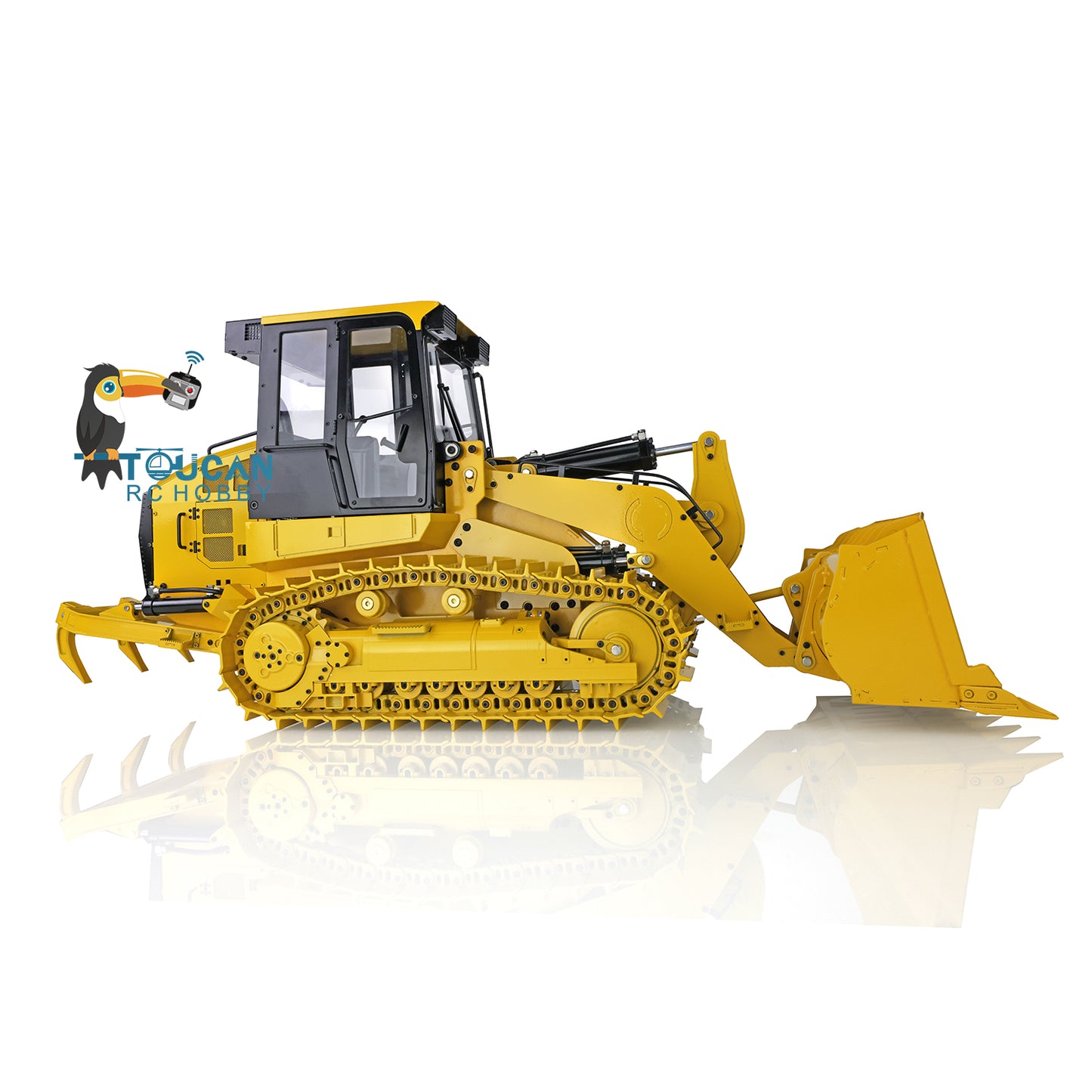 US Stock JDModel 963D 1:14 Metal Tracked RC Hydraulic Loader JDM-188 Valve Pump Lights Sounds System Assembled