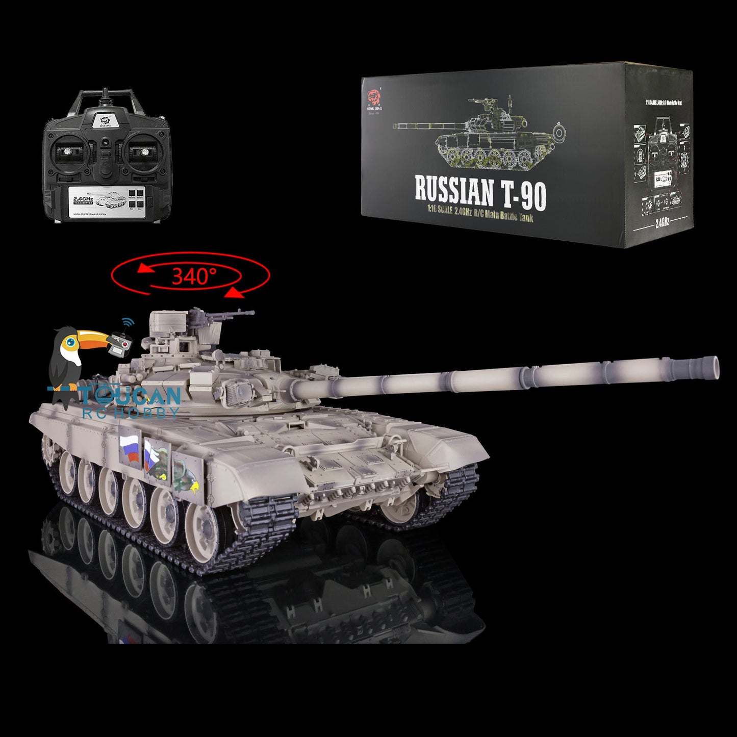 2 4Ghz Henglong 1 16 Scale 7 0 Plastic Ver Russian T90 RTR RC Tank 393 2-4ghz-henglong-1-16-scale-7-0-plastic-ver-russian-t90-rtr-rc-tank-393