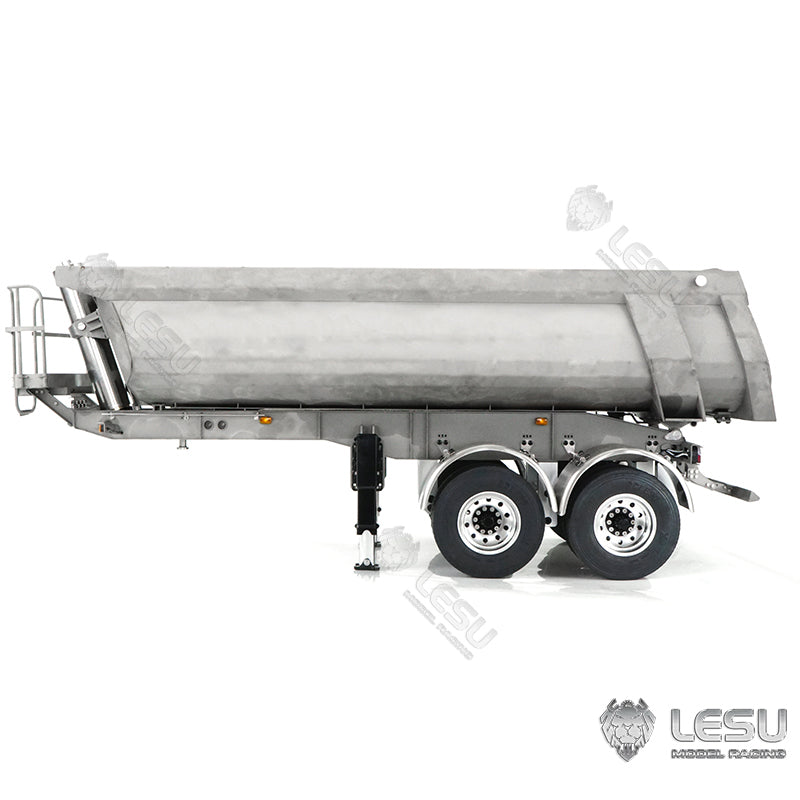 In Stock BEST SELLING LESU RC Hydraulic Dumper Trailer Pump ESC Oil Tank Metal Bucket for 1/14 Tractor Truck DIY TAMIYE LESU HUINA Vehicles