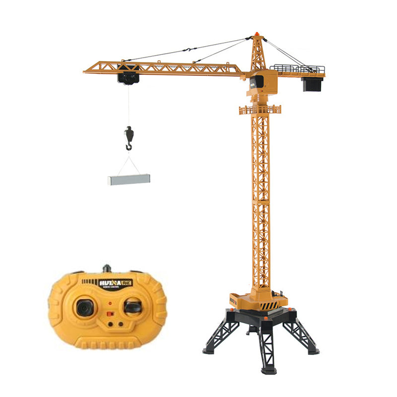 US Stock HUINA Toys 585 1/14 Scale 12CH RC Lifting Tower Crane RTR Model Gifts 2.4GHZ Radio Control Battery Light
