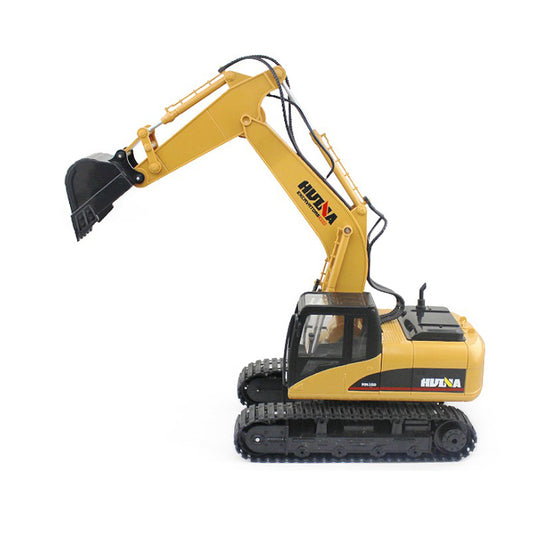 HUINA 1/14 Toys 350 Ready-To-Run Radio Car 15CH Remote Controlled Excavator 2.4Ghz W/ Battery Lights Sounds Tracks Boys Favorites