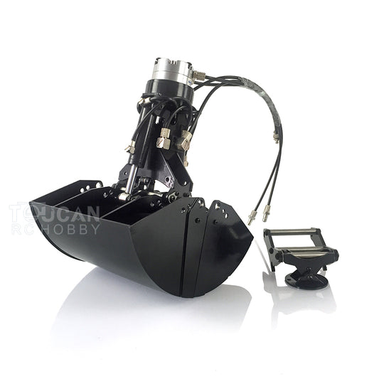 RC Metal Hydraulic Grab Bucket Universal Attachments for DIY Upgrade 1/14 946 946-3 Tracked Wheeled Radio Controlled Excavator