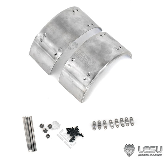 US Stock LESU 1/14 Metal Mudguard Spare Part DIY for Truck TAMIYA Radio Controlled Tractor Model Dumper Trailer Cars