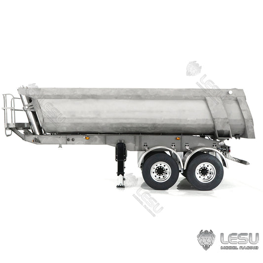 In Stock BEST SELLING LESU RC Hydraulic Dumper Trailer Pump ESC Oil Tank Metal Bucket for 1/14 Tractor Truck DIY TAMIYE LESU HUINA Vehicles