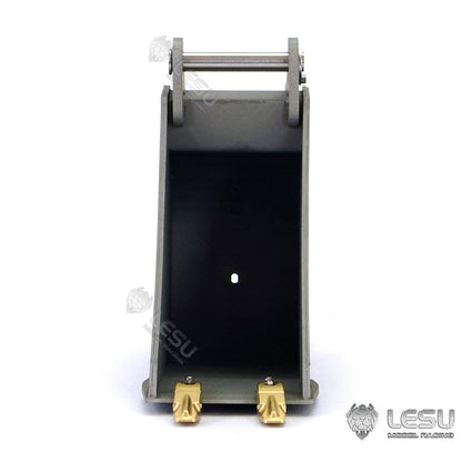 LESU Painted 1/14 Metal Aoue ET26L Hydraulic RC Excavator Three-section Ripper Bucket Tree Digging Tool Compactor Trailer Crusher