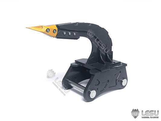 LESU Curved Blade Painted Metal Ripper Grille Narrow Bucket Unpainted Tree Digging Tool Rack for 1/14 RC Hydraulic ET35 Excavator DIY Model Parts