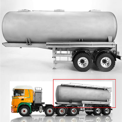 LESU Metal 40ft 20ft Oil Tank Gas-tanker Semi Trailer for 1/14 Radio Controlled Tractor Truck DIY Cars Model RC Vehicles