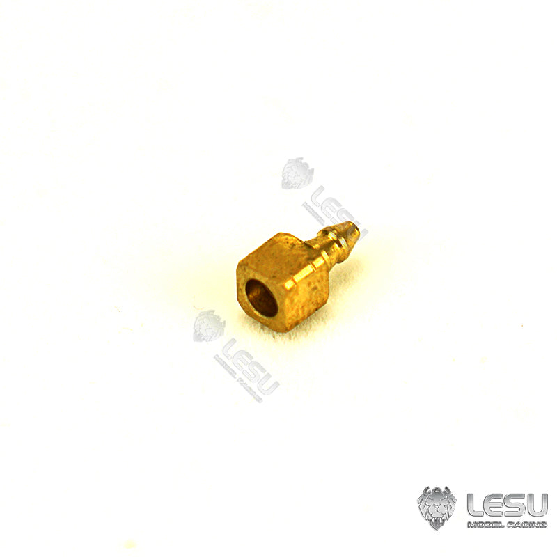 LESU Brass Oil Nozzle T for 1/14 Scale Hydraulic RC Truck Loader Excavator Model 3*2MM Pipe Replacement Parts Model Car Dumper