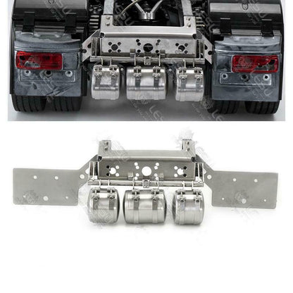 1/14 LESU Metal Protective Cover Pedal Set Toolbox Guardboard Taillight Air Tank for Tractor Truck Dumper RC TAMIYE Model