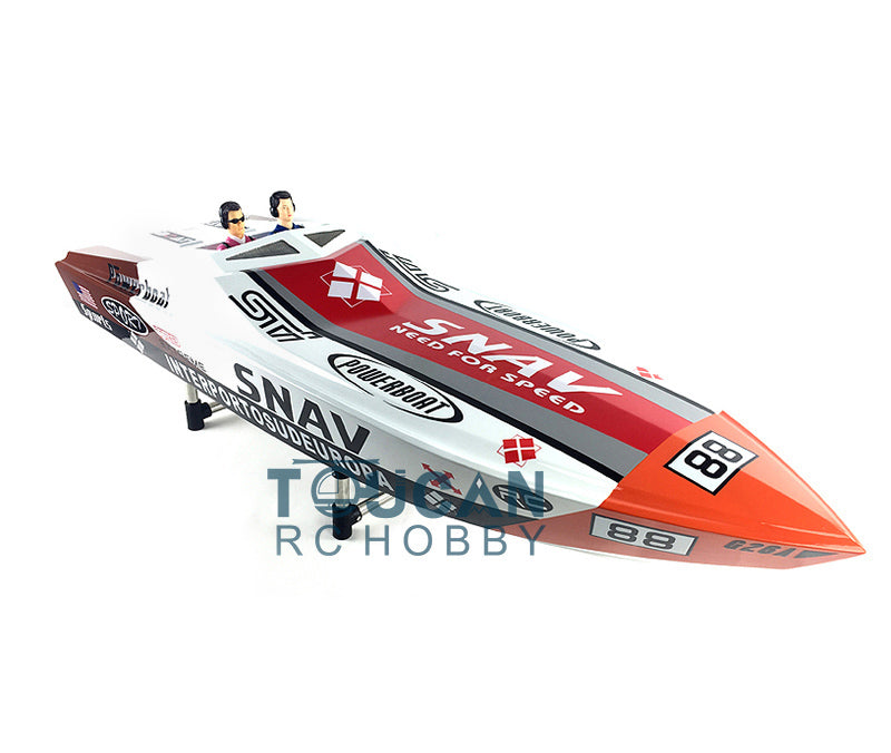 G26A2 26CC Prepainted Gasoline Challenger Red Racing KIT DIY RC Boat Hull Only for Advanced Player 1170*340*240 mm Present Toy