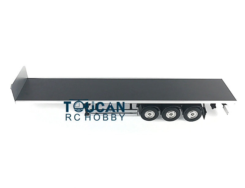 US STOCK Hercules RC Chassis Flatbed Semi Trailer for DIY TAMIYE Model 1/14 Scale Remote Control Tractor Truck Cars