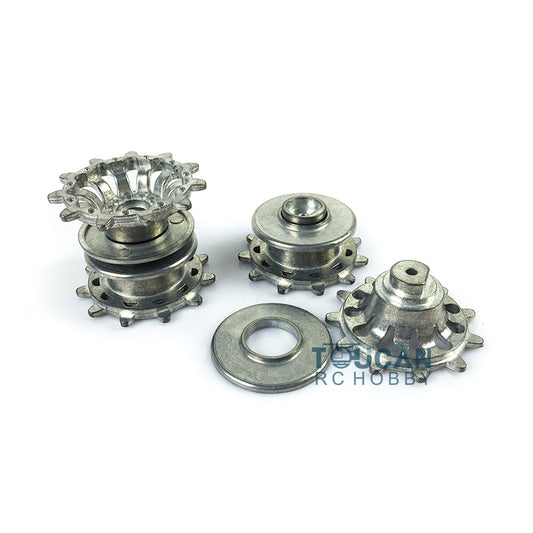 US STOCK Henglong Metal Sprockets Spare Part Suitable for 1/16 Scale Radio Controlled British Challenger II RC RTR Tank 3908 Model