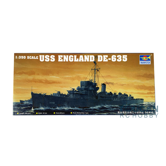 US STOCK Trumpeter 05305 1/350 USS Destroyer Escort England DE-635 Static Warship Model