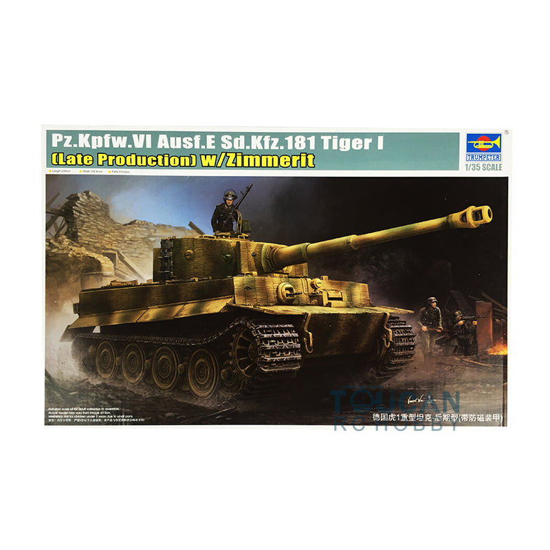 US Stock Trumpeter 09540 1/35 Pz.Kpfw.VI Ausf.E Sd.Kfz.181 Tiger I Tank Model Kit DIY