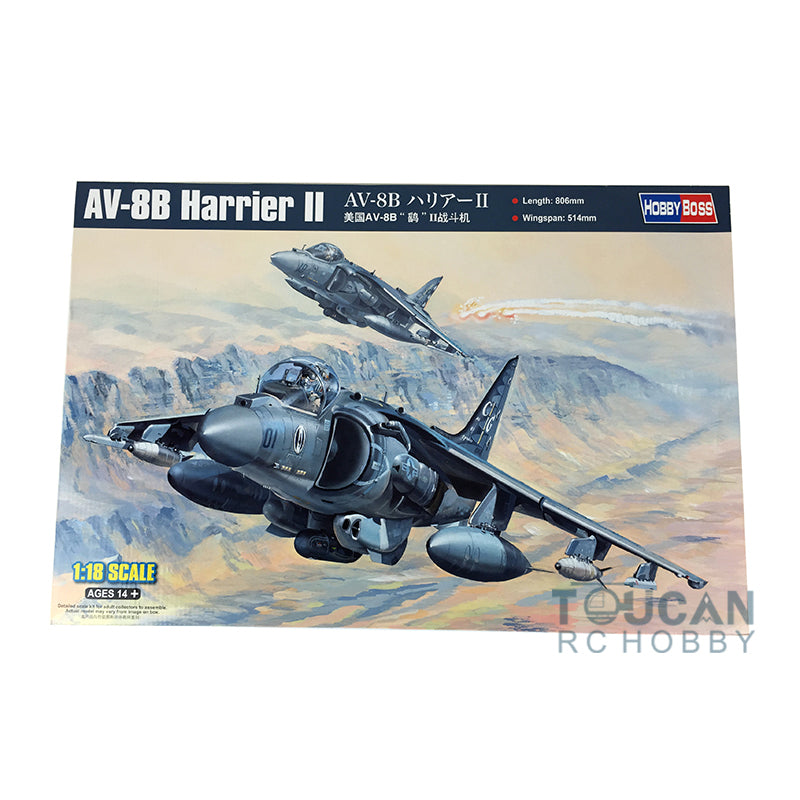 US STOCK Hobby Boss 81804 1/18 AV-8B Harrier II Fighter Warcraft Model Military Aircraft