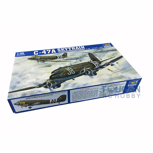 TOUCAN RC HOBBY US Stock Trumpeter 02828 1/48 Scale American C-47A Skytrain Transport Aircraft Model
