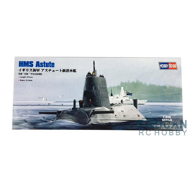 US STOCK Hobby Boss 83509 1/350 Scale HMS Nuclear Attack Submarine Static Model Kit