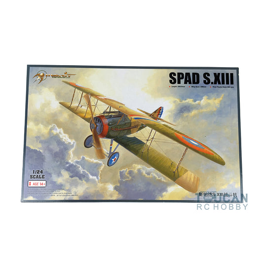 US Stock Trumpeter 62401 1/24 Scale SPAD S.XIII Fighter Aircraft Plastic Plane Model