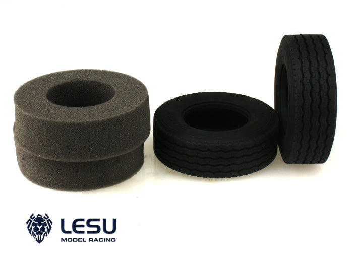 US Stock LESU 1/14 Model Part Rubber Tires DIY for Remote Controlled TAMIYA Tractor Truck Trailer Forklift Dumper Benzs Volo Car