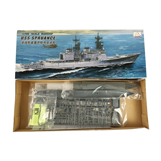 US STOCK 1/700 MiniHobby 80913 USS SPRUANCE Destroyer Battleship Plastic Kit With Motor DIY Electric Display Model Collection