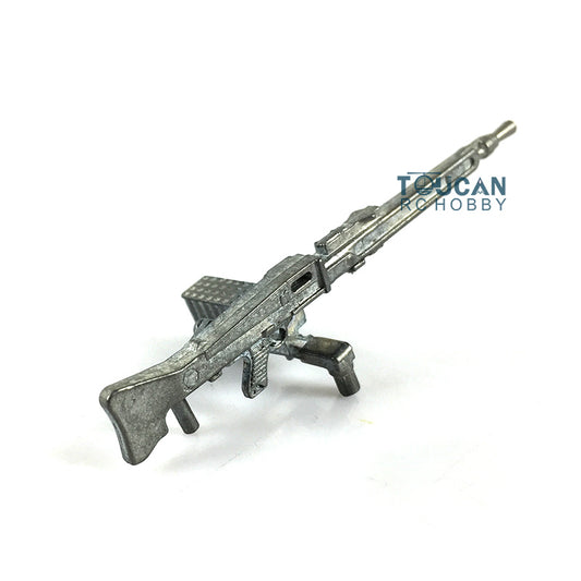US STOCK Metal Spare Parts Machine Gun DIY Suitable for 1/16 3889 Henglong Leopard2A6 RC Radio Controlled RTR Tank Decorative Part