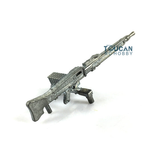 US Stock Metal Spare Parts Machine Gun DIY Suitable for 1/16 3889 Henglong Leopard2A6 RC Radio Controlled RTR Tank Decorative Part