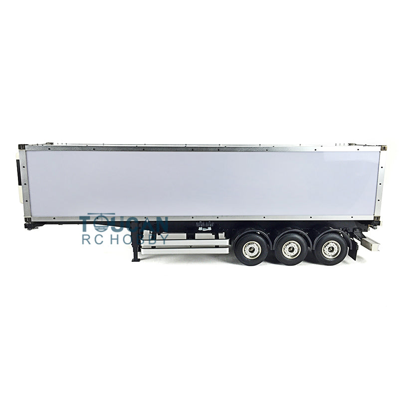 US Stock Hercules 1/14 Scale 3Axles 40ft Reefer Semi-trailer Chassis Container Tractor Truck Car Model