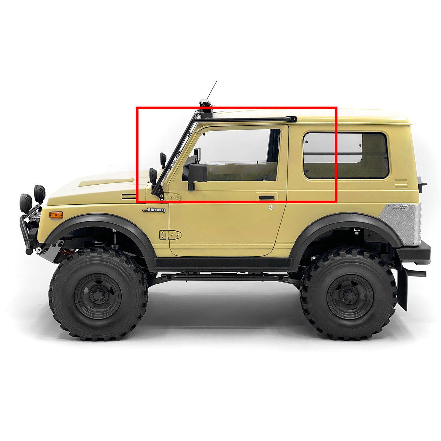 Metal CC Hand Front Window Roll Cage for Capo Jimney Sixer1 Samurae 1/6 Remote Control Off-road Crawler Car Vehicle Parts