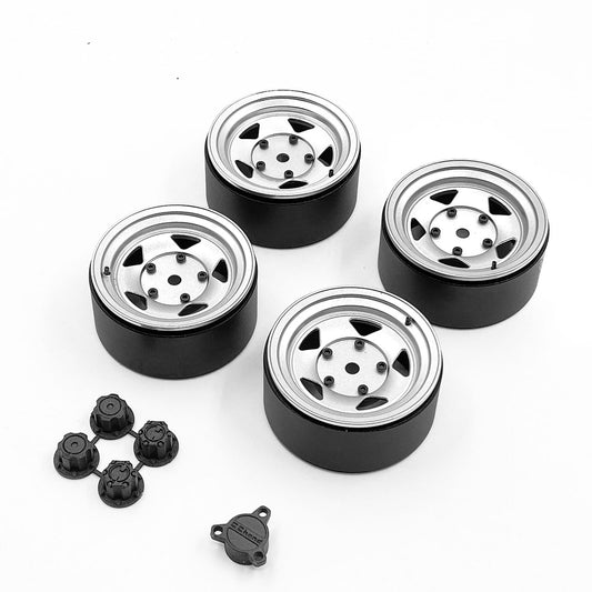 CC Hand Alloy Wheel Hubs Metal Spare Part for 1/6 Scale Sixer1 Capo Remote Control Rock Off-road Crawler Car