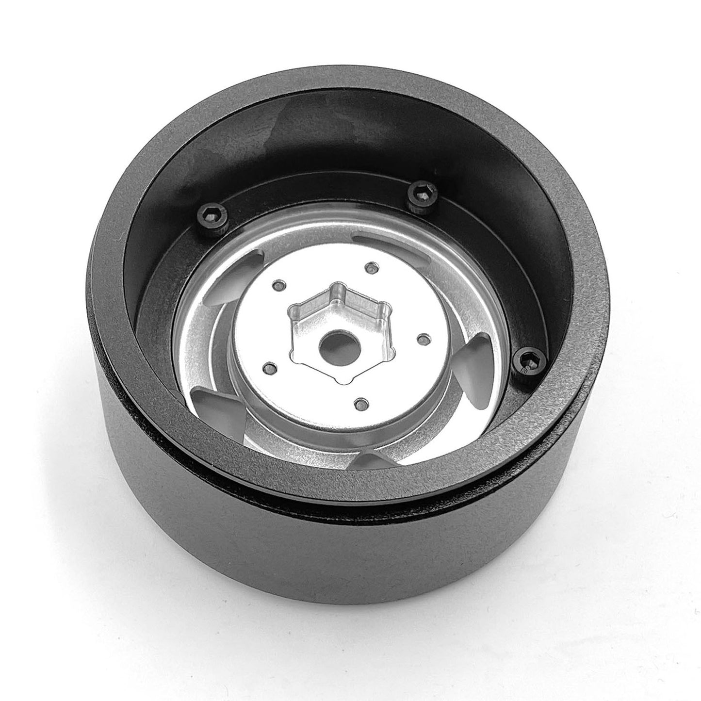 CC Hand Alloy Wheel Hubs Metal Spare Part for 1/6 Scale Jimney Sixer1 Capo Samuri Remote Control Rock Off-road Crawler Car