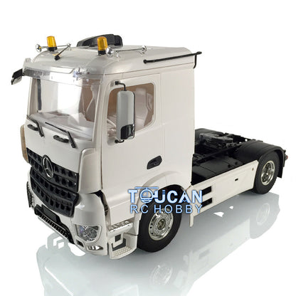 Toucan Hobby 1/14 4x2 Unpainted 2-Axle RC Tractor Radio Control Truck Trailer Open Door DIY Car Toy Gift for Adults Children