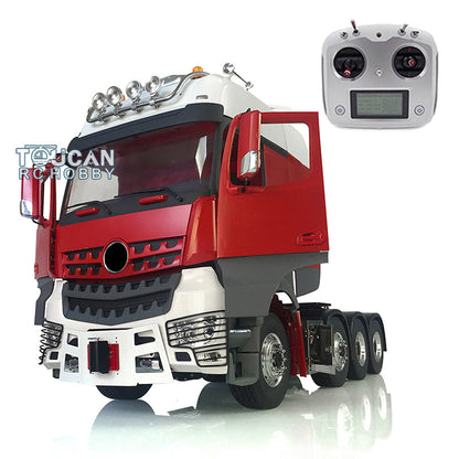 1/14 LESU 8*8 RC Metal Chassis 3 Speed Tractor Truck Model RC DIY Cabin W/ Light Sound ESC Equipment Rack Optional Versions