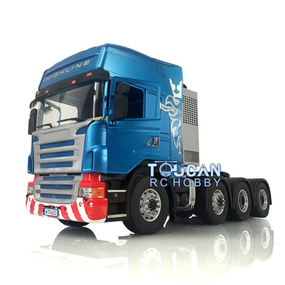 LESU 1/14 8*8 RC Tractor Truck Car Model Painted Metal Chassis W/ Cabin Set Servo 540 Motor 2Speed Gearbox W/O Equipment Rack ESC