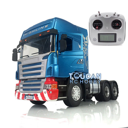 LESU 6*4 1/14 Remote Controlled Construction Tractor Truck Metal Chassis Motor & ESC & Servo & Light & Sound & Radio System