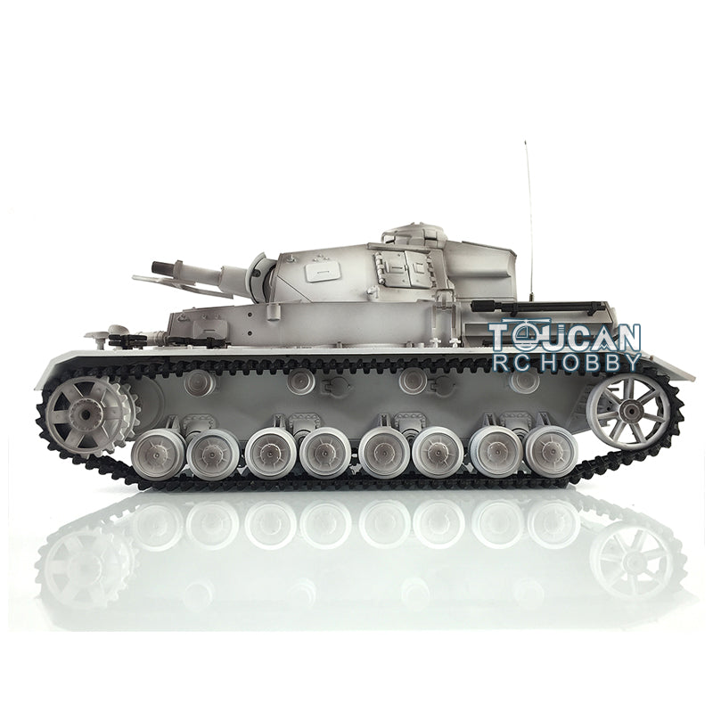 Henglong 1/16 7.0 Radio Control Tank Plastic German Panzer IV F 3858 RTR RC Tank w/ 360Degrees Rotating Turret Sound Effect IR Battle