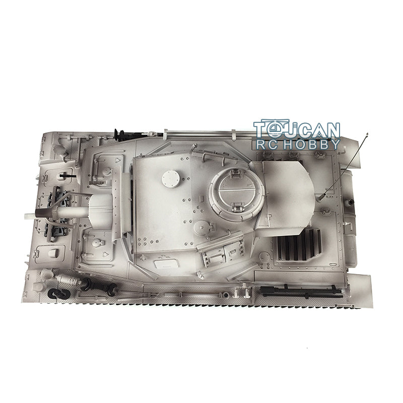 Henglong 1/16 7.0 Radio Control Tank Plastic German Panzer IV F 3858 RTR RC Tank w/ 360Degrees Rotating Turret Sound Effect IR Battle