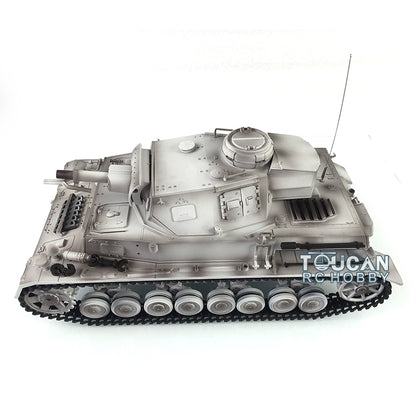Henglong 1/16 7.0 Radio Control Tank Plastic German Panzer IV F 3858 RTR RC Tank w/ 360Degrees Rotating Turret Sound Effect IR Battle