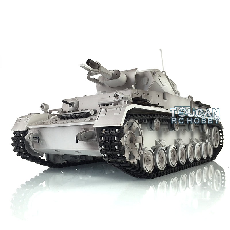 2.4G Henglong 1/16 7.0 RC Tank Panzer IV F Remote Control Tank 3858 w/ 360Degrees Rotating Turret Steel Gearbox FPV Camera BB Shooting
