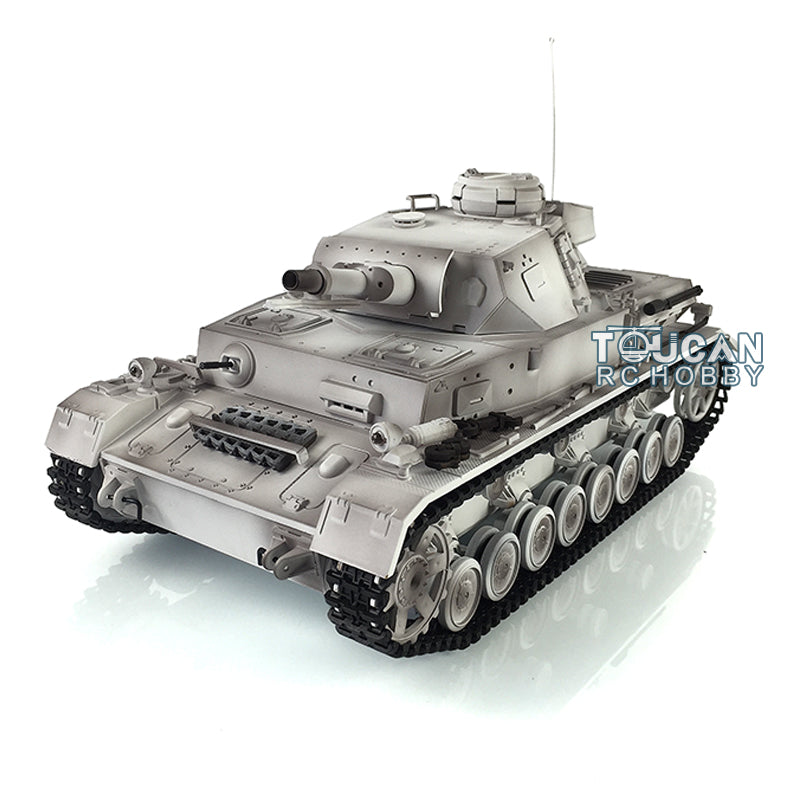 Henglong 1/16 7.0 Radio Control Tank Plastic German Panzer IV F 3858 RTR RC Tank w/ 360Degrees Rotating Turret Sound Effect IR Battle