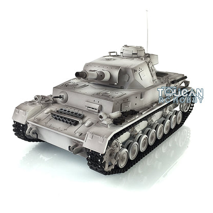Henglong 1/16 7.0 Radio Control Tank Plastic German Panzer IV F 3858 RTR RC Tank w/ 360Degrees Rotating Turret Sound Effect IR Battle