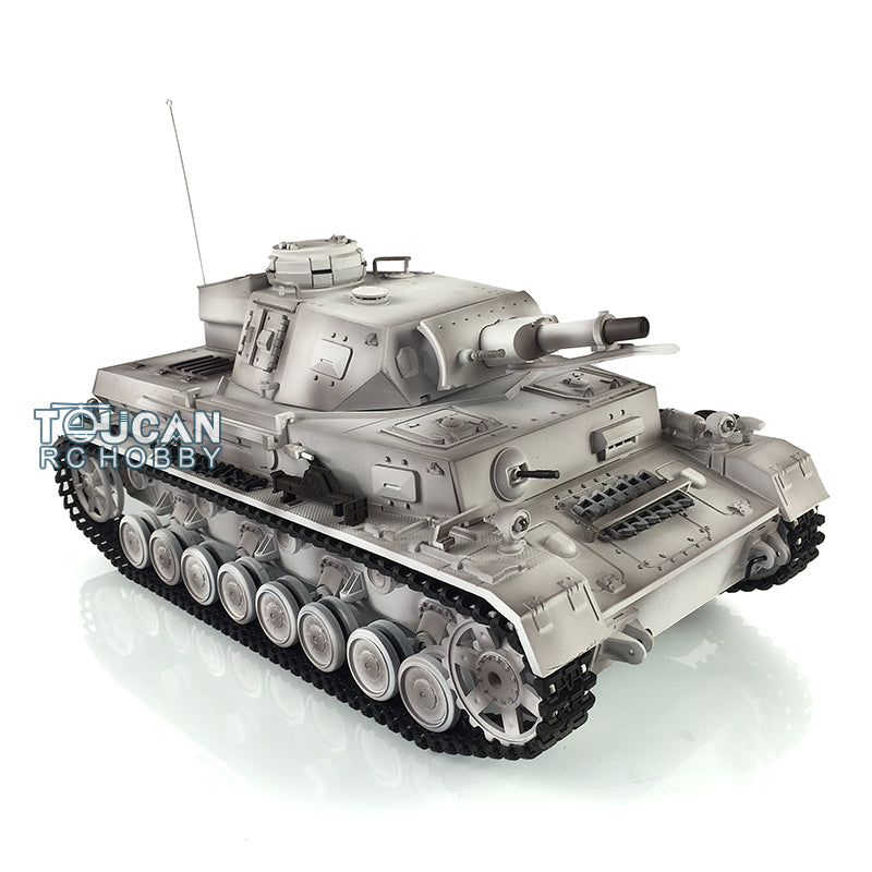 2.4G Henglong 1/16 7.0 RC Tank Panzer IV F Remote Control Tank 3858 w/ 360Degrees Rotating Turret Steel Gearbox FPV Camera BB Shooting