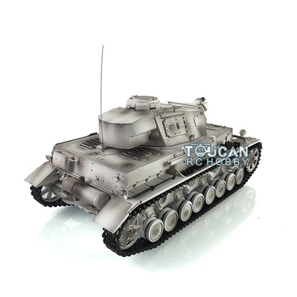 Henglong 1/16 7.0 Radio Control Tank Plastic German Panzer IV F 3858 RTR RC Tank w/ 360Degrees Rotating Turret Sound Effect IR Battle