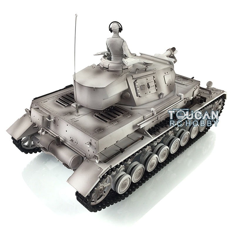 2.4G Henglong 1/16 7.0 RC Tank Panzer IV F Remote Control Tank 3858 w/ 360Degrees Rotating Turret Steel Gearbox FPV Camera BB Shooting