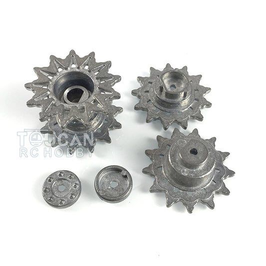 US STOCK 1:16 Scale Henglong Metal Sprockets Driving Wheels for USA M4A3 Sherman Remote Control Tank 3898 DIY Models