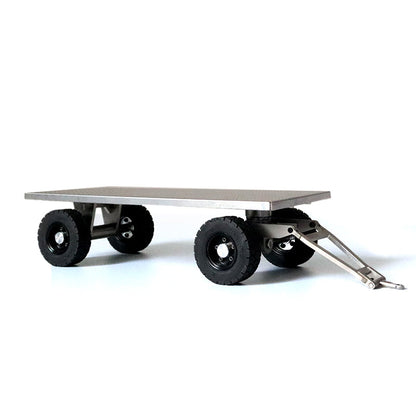 Metal 1/14 Scale Trailer Assembled For Upgrade RC Hydraulic Forklift DIY TAMIYAYA LESU Model Gifts Easter Sale