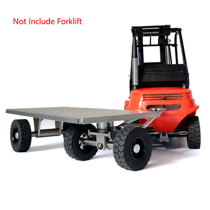 Metal 1/14 Scale Trailer Assembled For Upgrade RC Hydraulic Forklift DIY TAMIYAYA LESU Model Gifts Easter Sale