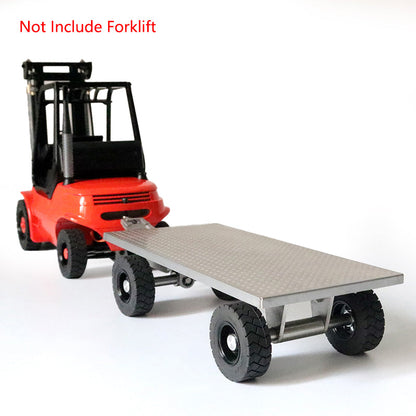 Metal 1/14 Scale Trailer Assembled For Upgrade RC Hydraulic Forklift DIY TAMIYAYA LESU Model Gifts Easter Sale