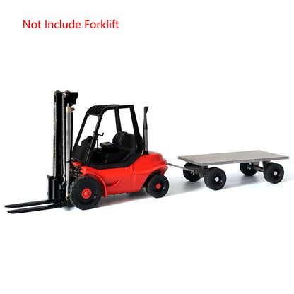Metal 1/14 Scale Trailer Assembled For Upgrade RC Hydraulic Forklift DIY TAMIYAYA LESU Model Gifts Easter Sale