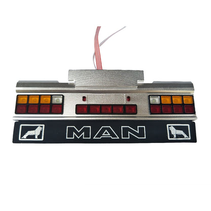 Degree CNC Tail Beam LED Taillight Universal Upgrade Part for DIY 1/14 RC Tractor Car  Radio Control Electric Vehicle Model